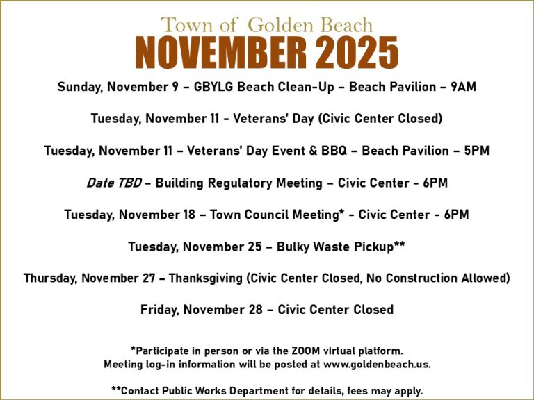 CALENDAR: November 2025 – updated 11-3-25